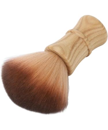 Hair Cutting Neck Dust Brush Home Salon Barber Nylon Hair Wooden Handle Face Neck Hair Dust Cleaning Brush - Buy Online on GoSupps.com