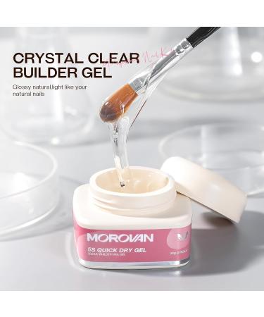 Morovan Builder Gel for Nails - Quick Dry Nail Gel for Women & Girls | Ideal for Strong Long-Lasting Nail Extensions - Buy Online on GoSupps.com