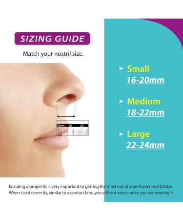 Hush Anti Snore Devices - Stop Snoring for Better Sleep | Nasal Dilator Sleeping Aid for Increased Airflow | Easy to Use Snoring Aids for Comfy Breathing | 1 Month Supply (Medium Size) - 4 Pack - Buy Online on GoSupps.com