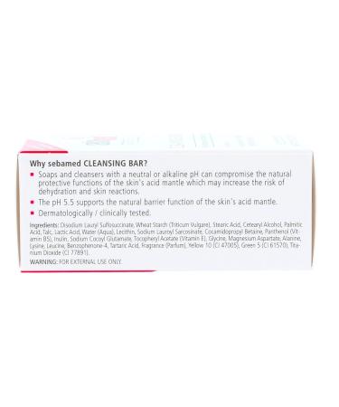 SEBAMED Cleansing Bar - Gentle Soap-Free Hydrating Cleanser for Sensitive Skin - Pack of 2 (150g) - Vitamins & Lecithin - Buy Online on GoSupps.com