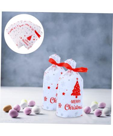Abaodam 50pcs Creative Storage Christmas Printing Ing Style Draw Theme Candy Bags Cartoon Decorative 23x14.7 cm White - Buy Online on GoSupps.com