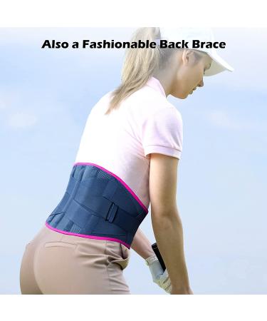 FREETOO Lower Back Brace for Men and Women - Lumbar Support Belt for Heavy Lifting - Relief for Sciatica and Herniated Disc - Size L (Waist 41-51) Blue - Buy Online on GoSupps.com
