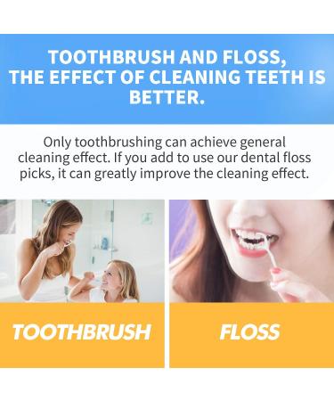 Tooth Floss Picks - Professional Dental Cleaners | 500 Non-Flavored Disposable Flosser Refills - Buy Online on GoSupps.com
