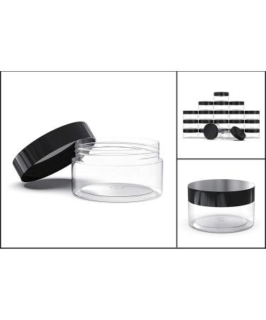 4oz BPA-Free Plastic Containers with Lids - 50 Pack | Bulk Clear Refillable Jars for Cosmetics, Lotions, Slime & Beauty Products - Buy Online on GoSupps.com