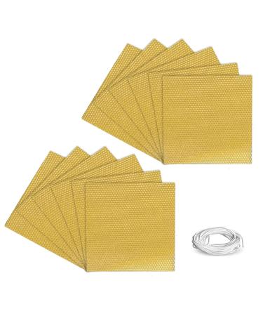 Yooghuge 12pcs Wax Sheets for Making Wax Making Kits for Kids and Adults Rolled Crafts