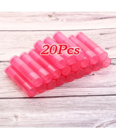 Mini Skater 20Pcs 3/16 Oz Translucent Lip Gloss Balm Tubes with Caps - Dark Pink | for Women Makeup Tool - Buy Online on GoSupps.com