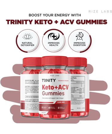 Trinity Keto Gummies with ACV for Advanced Weight Loss - 60 Gummies - Buy Online on GoSupps.com