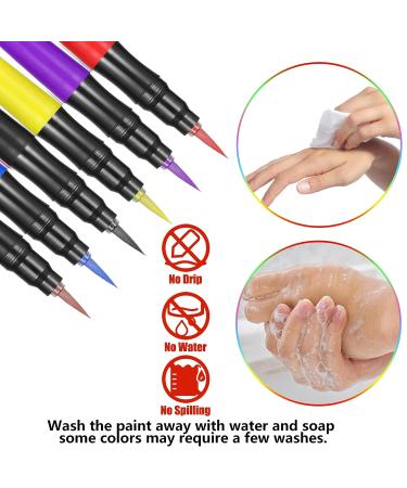 Jim&Gloria Body Tattoo Markers - 6 Colors Temporary Tattoo Kit for Teen Girls - Trendy Kawaii Gifts for Birthday, Halloween, Day Of The Dead & Christmas - Buy Online on GoSupps.com