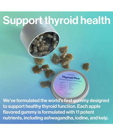 Thyroid Plus Gummies - Ashwagandha, Iodine, Bladderwrack, Kelp & Schisandra Support - Buy Online on GoSupps.com