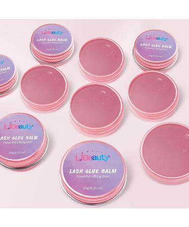 Libeauty Lash Lift Glue Balm 10g/0.35oz - Strong Sticky Fruit Flavor Adhesive for Eyelash & Eyebrow Perm - Brow Lamination Gel - Pink Rose - Buy Online on GoSupps.com