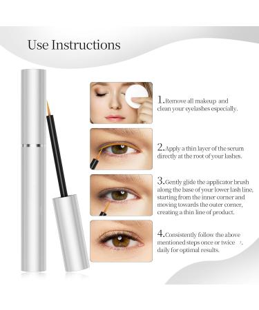 Eyelash Growth Essence - Longer Fuller Thicker Lashes | Mild Formula Eyelash Enhancement - Buy Online on GoSupps.com