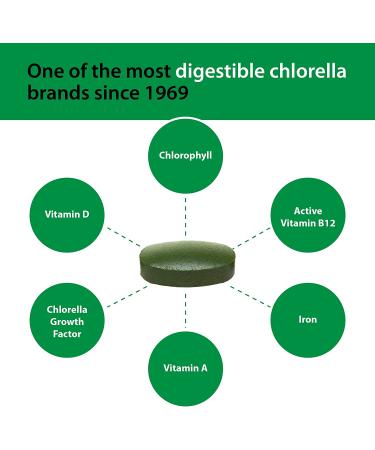 Sun Chlorella A Tablets 500mg - 600 Count | Organic Superfood Supplement - Buy Online on GoSupps.com