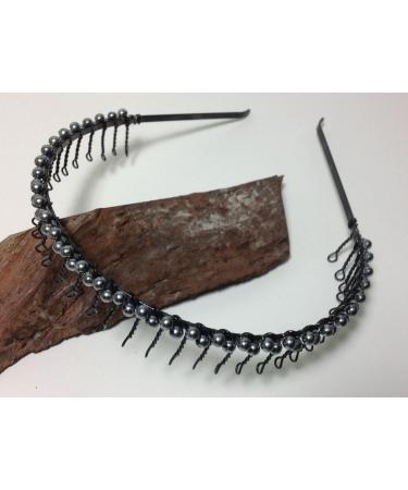 Niavida Metal Hairband with Ball Appliqu & Spiked Design - 1 Piece | International Shipping Available - Buy Online on GoSupps.com