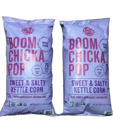 2 PACKs ANGIES BOOM CHICKA POP Sweet And Salty Kettle Corn 25oz Each Gluten Free - Buy Online on GoSupps.com