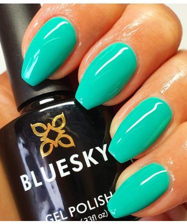 Bluesky GEL NAIL POLISH GREEN VIBRANT PRECIPITATION SPRING SUMMER COLOR DC112 DENCE RANGE Nail UV LED Soak Off 10ml