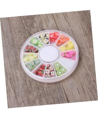 POPETPOP Nail Protector 12 Nail Art Tools Diy Decoration for Nail Manicure Tool Nail Beauty Accessories Nail Art Decor Polymer Clay Fruit Nail Charms - Buy Online on GoSupps.com