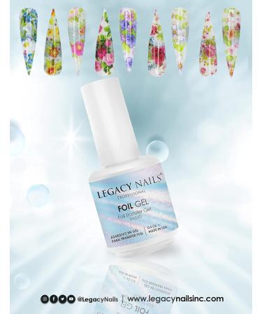 Legacy Nails FOIL Transfer Gel 0.5oz - Long-Lasting No Crack Glue Gel for Nail Art Stickers & Tips | UV/LED Curing - Buy Online on GoSupps.com