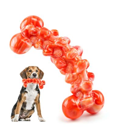 WoWBala dog toys Insmert for aggressive chewing: cake stuff robust dog toys for large dogs - toys dog for large medium -sized dogs tangerine