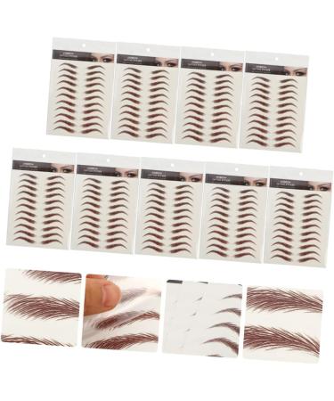 HAPINARY Fake Eyebrow Stickers Eyebrow Pen 9 Sheets Waterproof s Fake s Eyebrow Tool Water Proof 6d Cosmetic Eyebrow Sticker - Buy Online on GoSupps.com