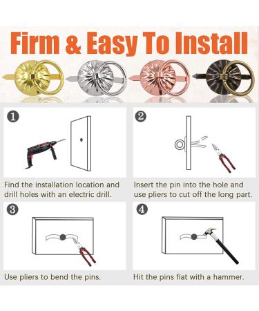 Tanstic 150Pcs Metal Brad Fasteners with Pull Rings - DIY Craft Decoration - Buy Online on GoSupps.com