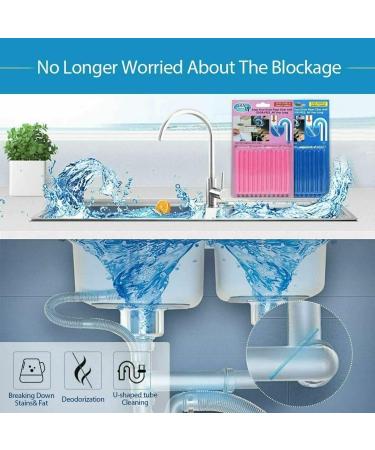 24 PCS Sticks Drain Cleaner & Odor Remover - Keep Your Kitchen Bath Tub and Sink Clean - Prevent Clogs and Unpleasant Odors - Buy Online on GoSupps.com