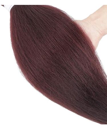 Beyond Beauty 26Inch 3Pack/Lot Pre Stretched Braiding Hair Extensions EZ Briads Hot Water Setting Yaki Braiding Hair(#99J) 3Packs-26Inch #99J - Buy Online on GoSupps.com