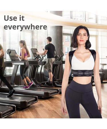 Posture Corrector for Men & Women - Adjustable Upper Back Brace for Pain Relief | Improve Posture & Comfort (L: 28-40in - Buy Online on GoSupps.com