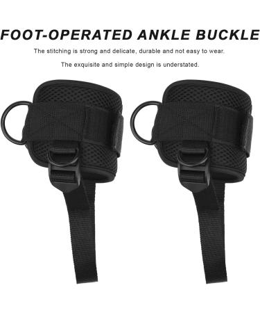 Herkindness Adjustable Cable Train Foot Loops - 2-Piece D-Ring Kit for Glute & Leg Workout - Fitness Resistance Bands - Buy Online on GoSupps.com