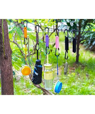 Braveshine Carabiner Paracord Keychain - Durable Hook & Band for Kids Men & Women - Camouflage & Orange Options - Buy Online on GoSupps.com