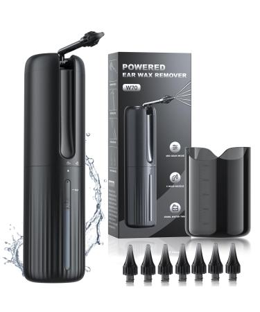 Ear Wax Removal - Electric Ear Cleaner - Water Powered Ear Cleaner with 4 Water Pressure Cleaning Modes - Safe and Effective Ear Wax Removal Tool - Water Resistant USB Rechargeable Black