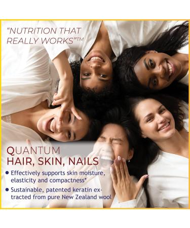 Quantum Hair Skin and Nails 60 Caps - Essential Beauty Supplement - Buy Online on GoSupps.com
