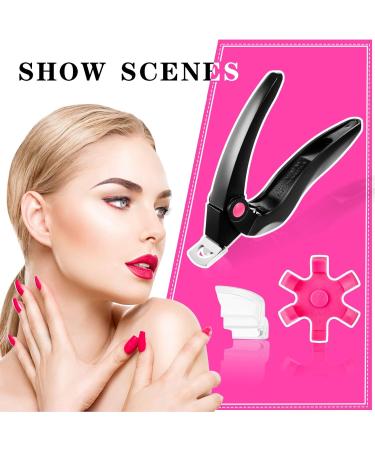 YATEICBC 2 Pieces Acrylic Nail Clippers Stainless Steel Nail Tip Cutter Gel False Nail Trimmer Fake Nail Clippers Adjustable Cuticle Edge Trimmer Nail Art Manicure Tool (Black) - Buy Online on GoSupps.com