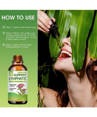 Lymphatic Drainage Support Drops - Natural Herbal Blend for Immune Health - Vegan & Non-GMO - 2 Fl.Oz - Buy Online on GoSupps.com