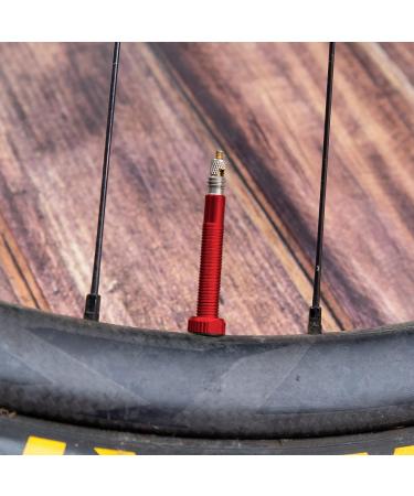 JACO Tubeless Presta Valve Stem Replacement Kit | 44mm / 60mm Red - 6 Color Options - Buy Online on GoSupps.com