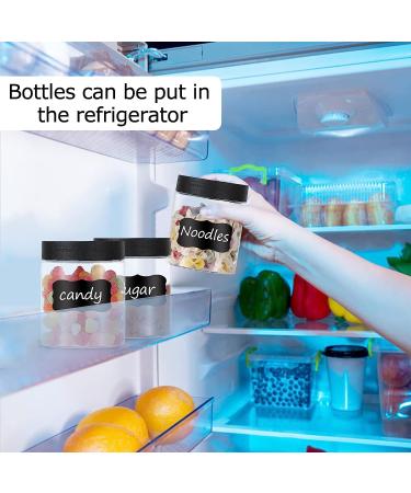 36PCS 8OZ Plastic Jars with Screw On Lids - Refillable Round Containers for Cosmetics, Food, and Slime (Clear & Black) - Buy Online on GoSupps.com