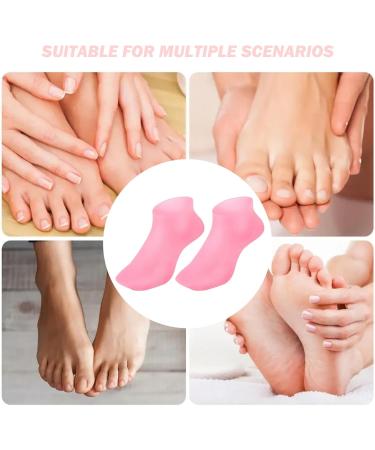 Moisturizing Gloves 4 Pairs Silicone Moisturizing Gloves & Socks Set Spa Socks and Gloves Hands Feet Skin Care High Elasticity Reusable Gloves and Socks for Foot Hand Softening Dry Cracked - Buy Online on GoSupps.com
