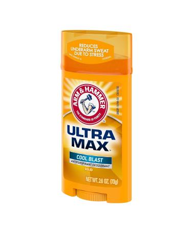 Arm & Hammer Ultra MAX Deodorant - Cool Blast Solid 2.6oz | Natural Deodorizers - Buy Online on GoSupps.com