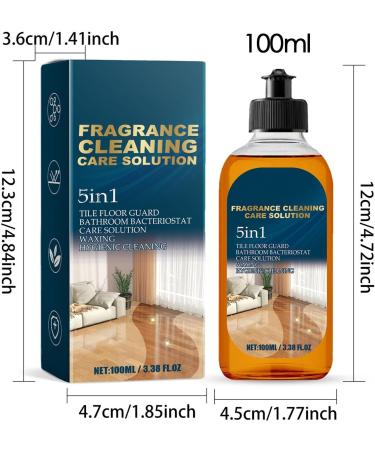 Floor Cleaner for Mopping | Fragrance Cleaning Care Solution 100ml - Floor Cleaner Solution Floor Hygienic Cleaning Fragrance Tile Floor Guard Polishing - Buy Online on GoSupps.com