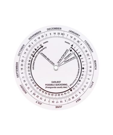 DERCLIVE Pregnancy Wheel 8 Pieces Pregnancy Calculator for Doctors Midwives Nurses Pregnant Women