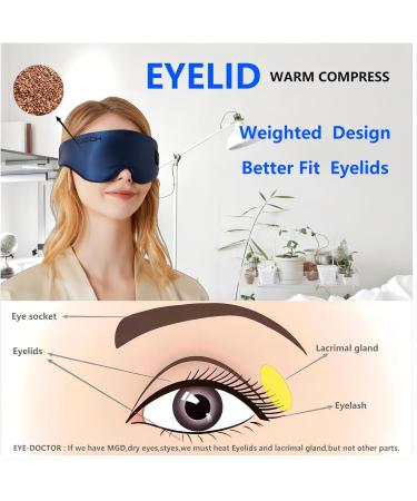 LIZICH Cordless Heated Eye Mask - 2-in-1 Warm Eye Compress for Dry Eyes - Electric Eye Heating Pad for MGD, Stye, Chalazion - Steam Mask for Women - Buy Online on GoSupps.com