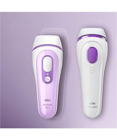 Braun IPL Silk Expert Pro 3 - Permanent Hair Removal Device | Venus Razor Alternative for Women | PL3011 White/Purple Gift - Buy Online on GoSupps.com