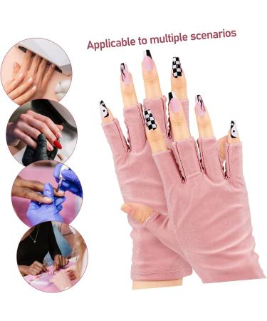 FRCOLOR UV Manicure Gloves 8 Pairs Uv Gloves Nail Accessories Anti Gloves Uv Protection Gloves Nail Art Accessory Manicure Gloves Nail Lamp Light Fingerless Gloves Light Cotton Anti-uv - Buy Online on GoSupps.com