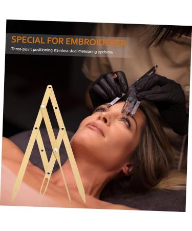 Angoily 1pc Second Generation Scale Scissors Gold Ratio Eyebrow Measuring Ruler Golden Ratio Ruler Stainless Steel Eyebrow Ruler Eyebrow Positioning Tool Eyebrow Measuring Rulers Mold 25x5x0.6cm Golden - Buy Online on GoSupps.com