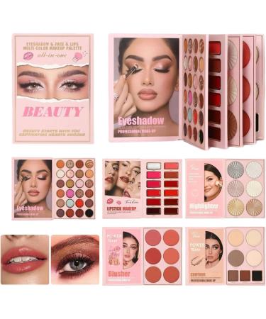 Makeup Palette - 55 Colors Intense Pigment with Glitter | Eyeshadow Palette and Blush Powder Pigmented - For Women and Teens Birthday Christmas Party Wedding Outings T - Buy Online on GoSupps.com