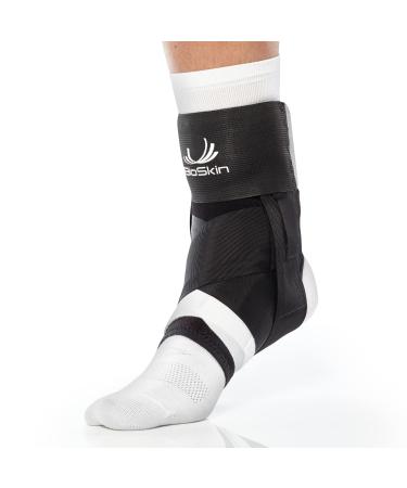 BioSkin TriLok Ankle Brace for Women & Men - Provides Plantar Fasciitis Relief, Foot Arch Support, Sprained Ankle Support, Peroneal Tendonitis Relief, & PTTD Support Medium