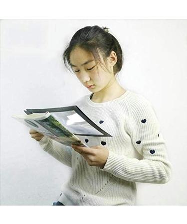 Portable 5X Large Rectangular A4 Card Ultra-Thin PVC - 305 X 195mm Distortion-Free Lens for Seniors Low Vision Books Pages Magazines Newspapers Full of Stars - Buy Online on GoSupps.com