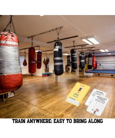 Puredrop Boxing Training Drill Cards - Perfect Solo Practice Equipment for Boxers, Beginners, and Kids | Home Workouts and Exercises | Boxing Bag Alternative - Buy Online on GoSupps.com