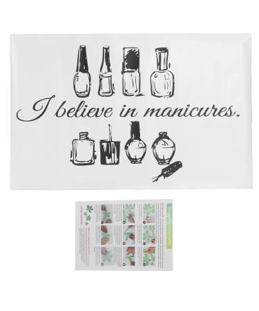 Nail Salon Wall Decoration Durable Waterproof Nail Art Wall Sticker PVC Vinyl Double-sided Visual Effects for Nail Salon Beauty Salons