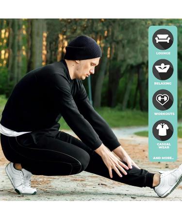 DARESAY Active Men's Pants - Quick-Dry Joggers with Pockets, 3-Pack in Royal/Charcoal Grey/Silver - Buy Online on GoSupps.com