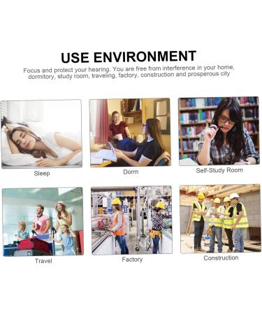 2 Pairs Anti-Noise Earplugs for Sleep & Study | Sound Blocking Noise Canceling Ear Plugs - Ideal Dormitory Supplies - Buy Online on GoSupps.com